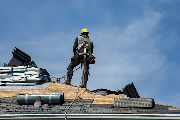 Professional Flat Roof Repair technician working in Creston, OH